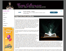 Tablet Screenshot of magicgallery.com